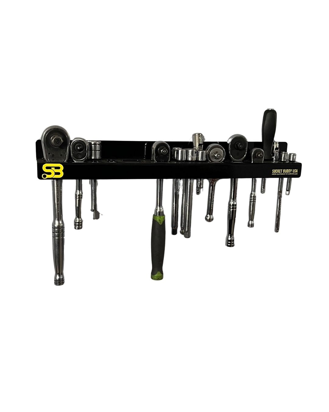 Heavy‑Duty Ratchet & Extension Holder — 18‑Gauge Steel